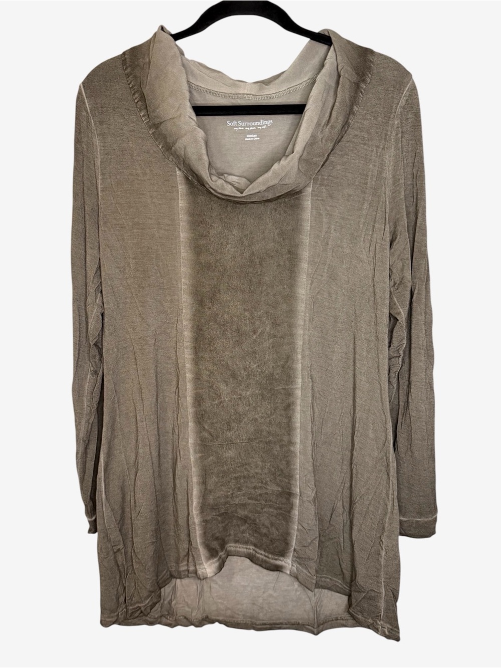 Soft Surroundings Sinclair Cowl Neck Tunic Size Medium
